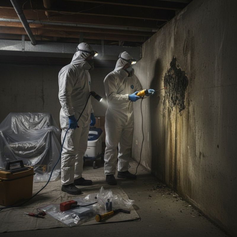 Local Black Mold Removal pros at work